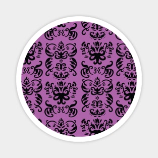 Hand-drawn French Damask Pattern Magnet